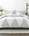 Home Collection Premium Ultra Soft Diamond Stripe Down-alternative Comforter In Gray