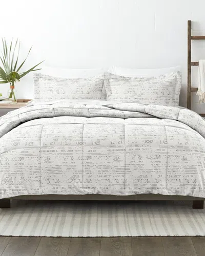 Home Collection Premium Ultra Soft Distressed Field Down-alternative Comforter In Gray