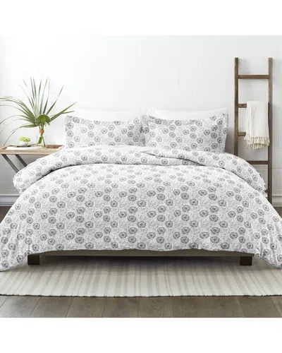 Home Collection Premium Ultra Soft Duvet Cover Set In Gray