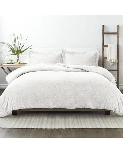 Home Collection Premium Ultra Soft Duvet Cover Set In White