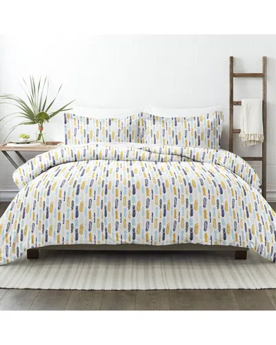 Home Collection Premium Ultra Soft Feathers Patter In Multi