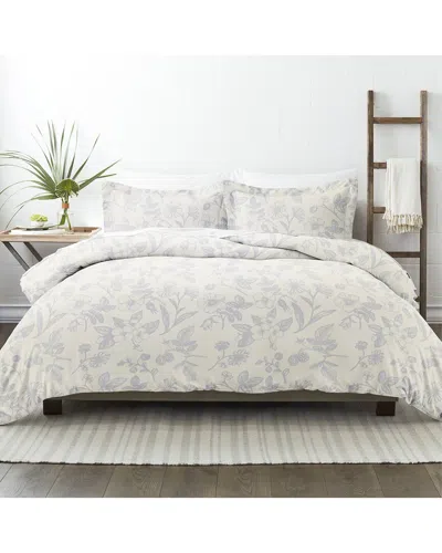Home Collection Premium Ultra Soft Garden Pattern Duvet In Neutral
