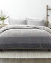 Home Collection Premium Ultra Soft Gray Ombre Down-alternative Comforter In Gray