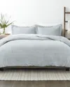 Home Collection Premium Ultra Soft Modern Diagonal 3pc Duvet Cover Set In Blue