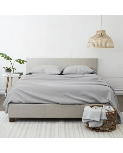 Home Collection Premium Ultra Soft My Heart Pattern 4pc Bed Sheet Set In Gray