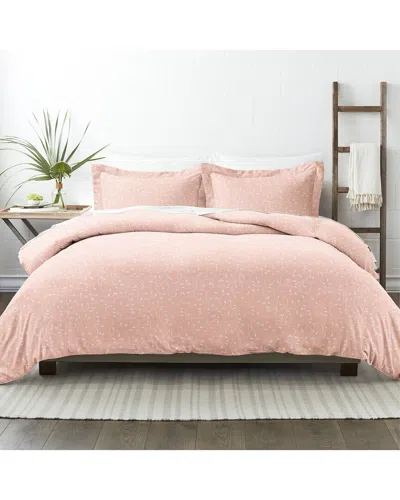 Home Collection Premium Ultra Soft Pink Buds Pattern 3pc Duvet Cover Set