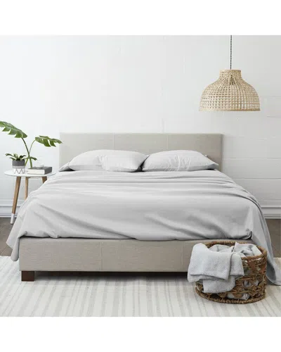 Home Collection Premium Ultra Soft Pinstriped Pattern 4pc Bed Sheet Set