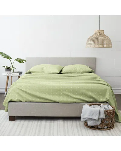 Home Collection Premium Ultra Soft Polka Dot Pattern 4pc Bed Sheet Set