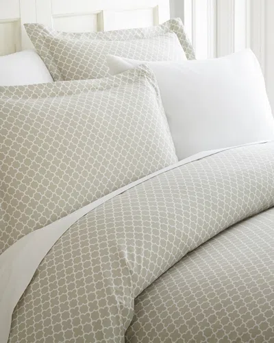 Home Collection Premium Ultra Soft Quadrafoil Pattern 3pc Duvet Cover Set