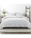Home Collection Premium Ultra Soft Rose Gray Pattern 3pc Duvet Cover Set