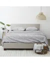 Home Collection Premium Ultra Soft Rose Gray Pattern 4pc Bed Sheet Set
