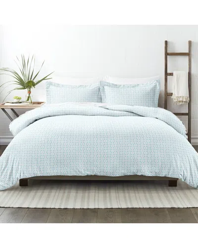 Home Collection Premium Ultra Soft Starlight Pattern 3pc Duvet Cover Set In Blue
