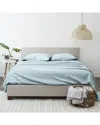 Home Collection Premium Ultra Soft Thatch Pattern 4pc Bed Sheet Set In Blue