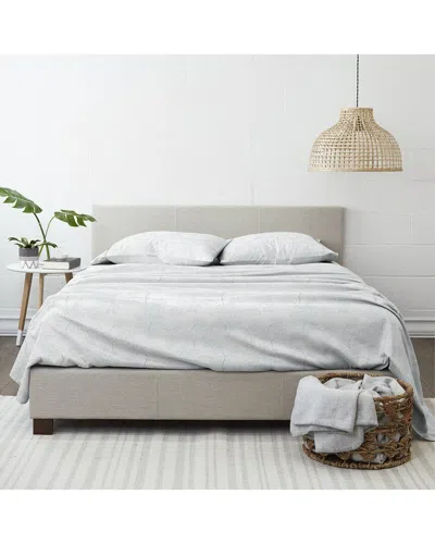 Home Collection Premium Ultra Soft Vine Pattern 4pc Bed Sheet Set In Gray
