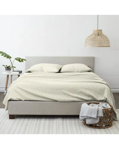Home Collection Premium Ultra Soft Wheat Pattern 4pc Bed Sheet Set In Neutral