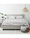 Home Collection Rose Bunch 4pc Grey Flannel Sheet Set In Grey