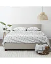Home Collection Rose Bunch 4pc Light Blue Flannel Sheet Set In Blue
