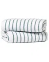 Home Collection Set Of 2 Cotton Cabana Stripe Beach/pool Towels In Navy