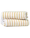 Home Collection Set Of 2 Cotton Cabana Stripe Beach/pool Towels In Pink