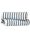 Home Collection Set Of 2 Cotton Cabana Stripe Beach/pool Towels In Yellow