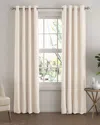 Home Collection Set Of 2 Panel Total Blackout Grommet Curtains In White