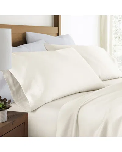 Home Collection Set Of 2 Premium Bamboo Pillowcases In White