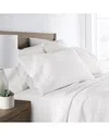Home Collection Set Of Two 300tc Solid Brushed & Washed Cotton Pillowcases In White