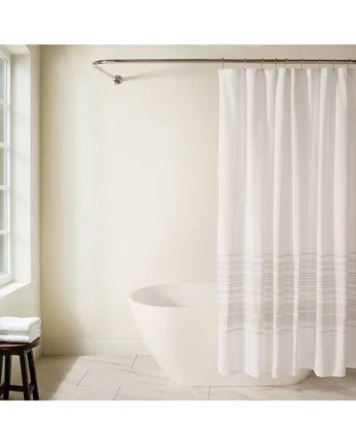 Home Collection Shower Curtain In White