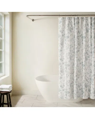 Home Collection Shower Curtain In Vintage Floral In White