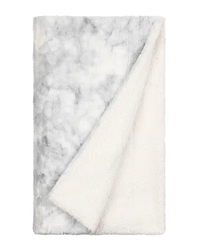 Home Collection Tie Dye Throw Blanket In Gray