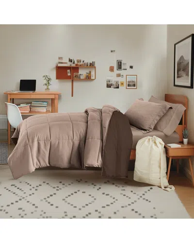 Home Collection Ultimate College Essentials Bedding Bundle In Brown
