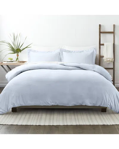 Home Collection Ultra Soft 3pc Duvet Set In Blue