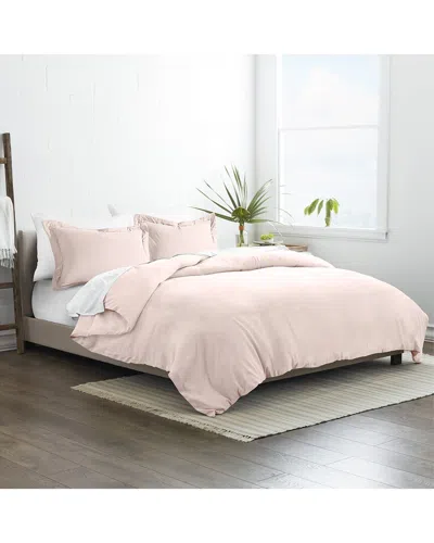 Home Collection Ultra Soft 3pc Duvet Set In Pink