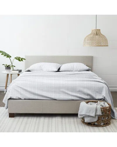 Home Collection Ultra Soft Crossroad 4pc Sheet Set In White