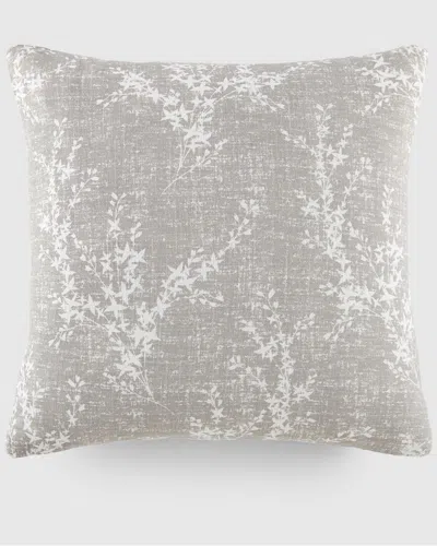 Home Collection Willow Cotton Decor Throw Pillow In Grey
