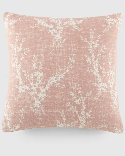 Home Collection Willow Cotton Decor Throw Pillow In Pink