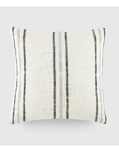 Home Collection Yarn Dyed Cotton Throw Pillow In Neutral
