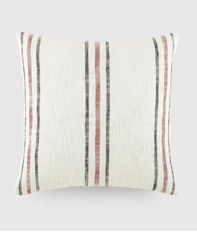 Home Collection Yarn Dyed Cotton Throw Pillow In Neutral