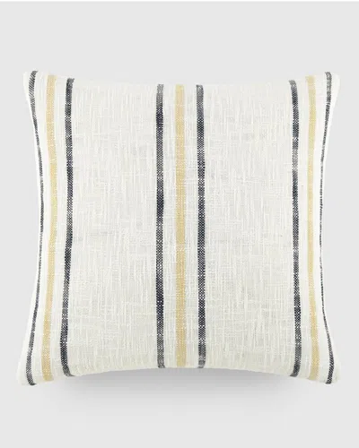 Home Collection Yarn Dyed Cotton Throw Pillow In Neutral