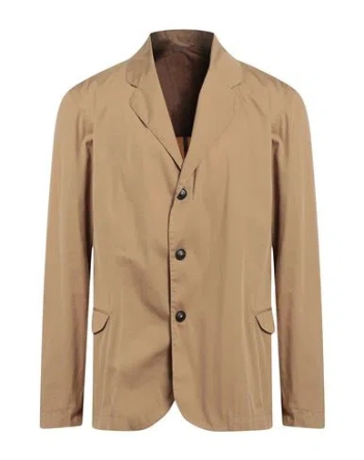 Home Core Man Blazer Sand Size Xl Cotton, Polyamide In Beige