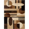 Home Dynamix Jasmine Abstract Rectangular Accent Rug In Brown