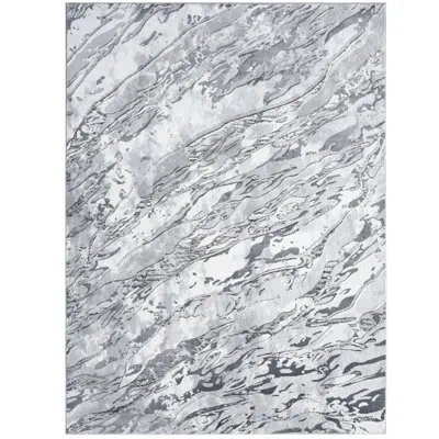 Home Dynamix Laura Abstract Gray Rug