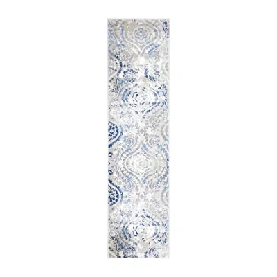 Home Dynamix Melrose Audrey Rectangular Indoor Rugs In Blue