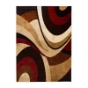 Home Dynamix Tribeca Slade Abstract Rectangular Rug In Brown