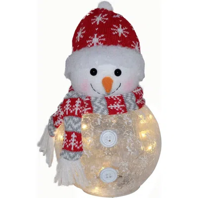 Home Essentials And Beyond 9.75-inch Lighted Chilly Snowman In Multi