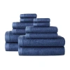 Home Expressions 12- Pc Solid Bath Towel Set In Blue