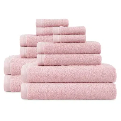 Home Expressions 12- Pc Solid Bath Towel Set In Pink
