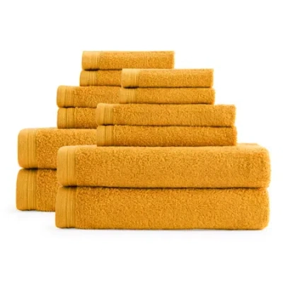 Home Expressions 12-pc. Solid Bath Towel Set In Yellow