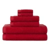 Home Expressions 6-pc. Solid Bath Towel Set In Red