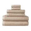 Home Expressions 6-pc. Solid Bath Towel Set In Sand
